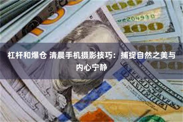 杠杆和爆仓 清晨手机摄影技巧：捕捉自然之美与内心宁静